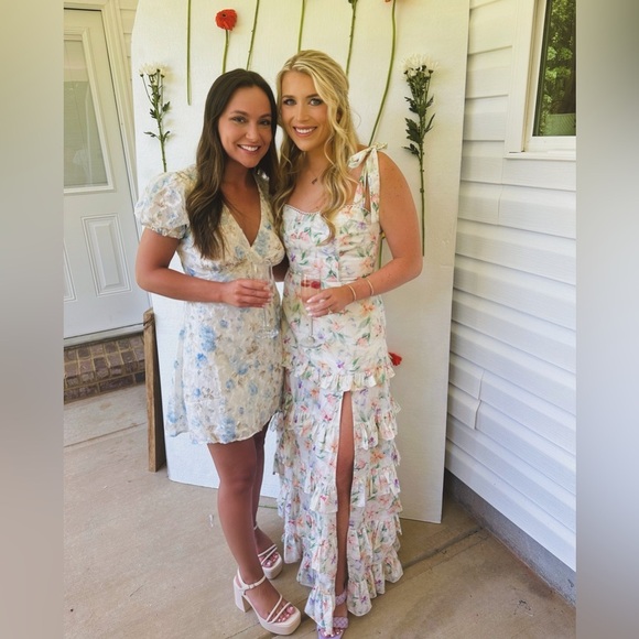 Worn Once - Leah Mini Floral Dress - Small - Picture 3 of 7